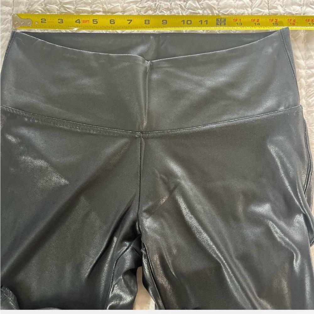 Time and Tru Faux Black Leggings- 2 pair
